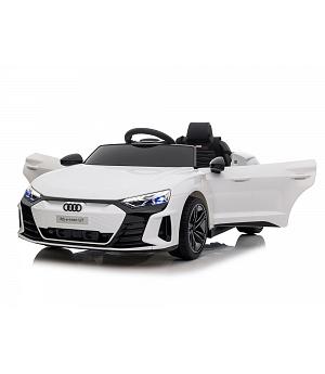 AUDI E-TRON GT 12V, 2 MOTORES, BLANCO, RC, RUEDAS PLASTICO, ASIENTO PLASTICO INDA715-AT